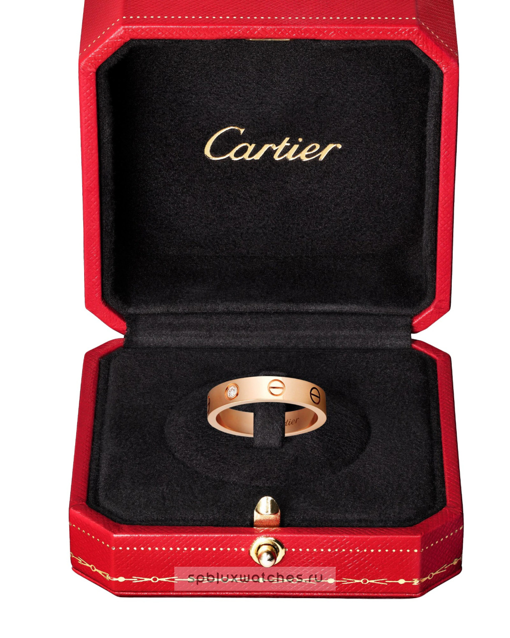 Обручальное кольцо Cartier Love Wedding Band 1 Diamond Small Model B4050700