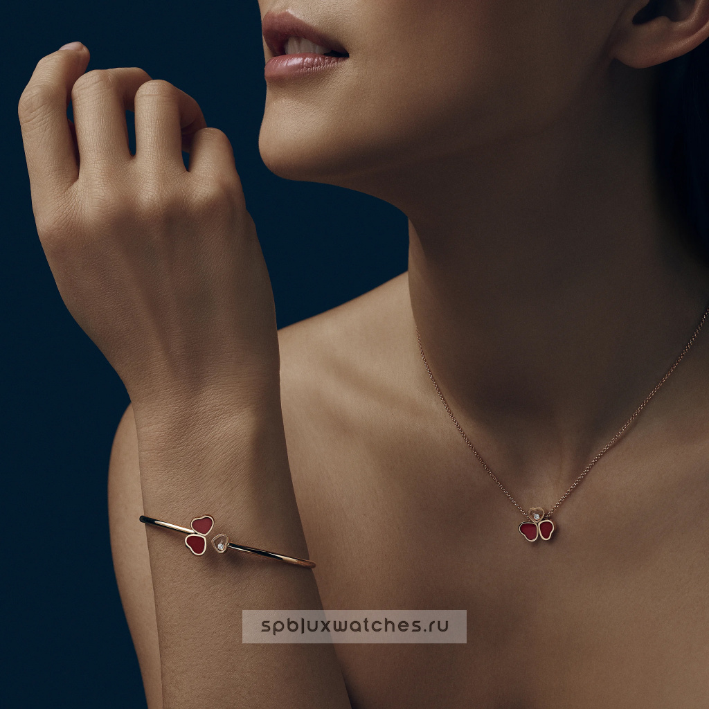 Колье Chopard Happy Hearts Wings 81A083-5811