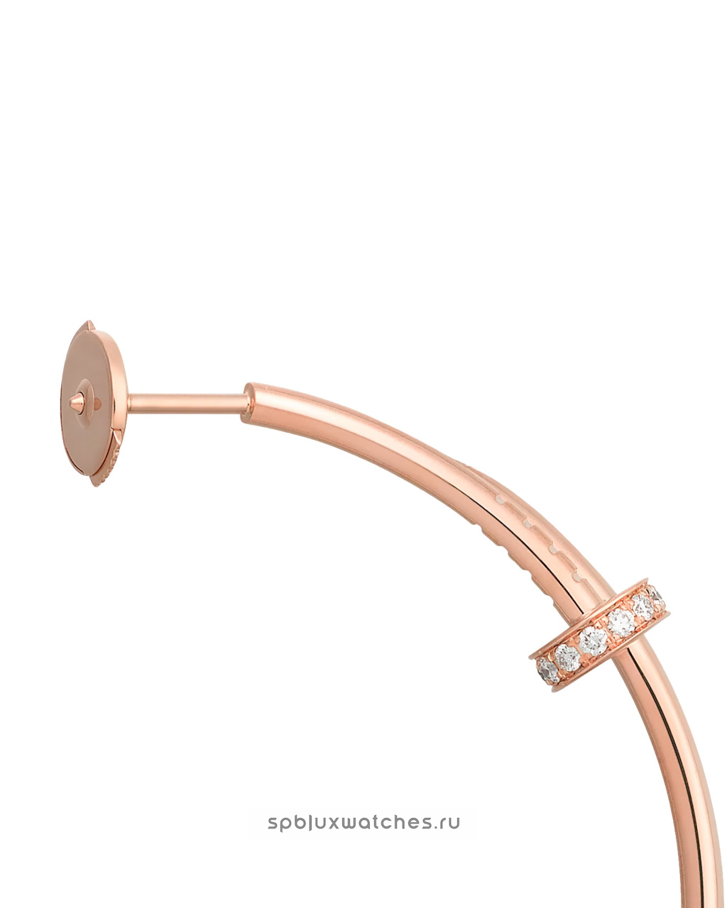 Серьги Cartier Juste un Clou Hoop Diamonds Earrings Large Model B8301212