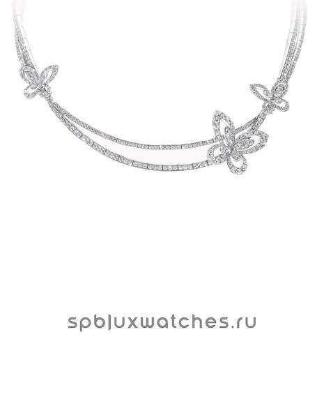 Колье Graff Butterfly Silhouette Diamond Double Row Necklace RGN766