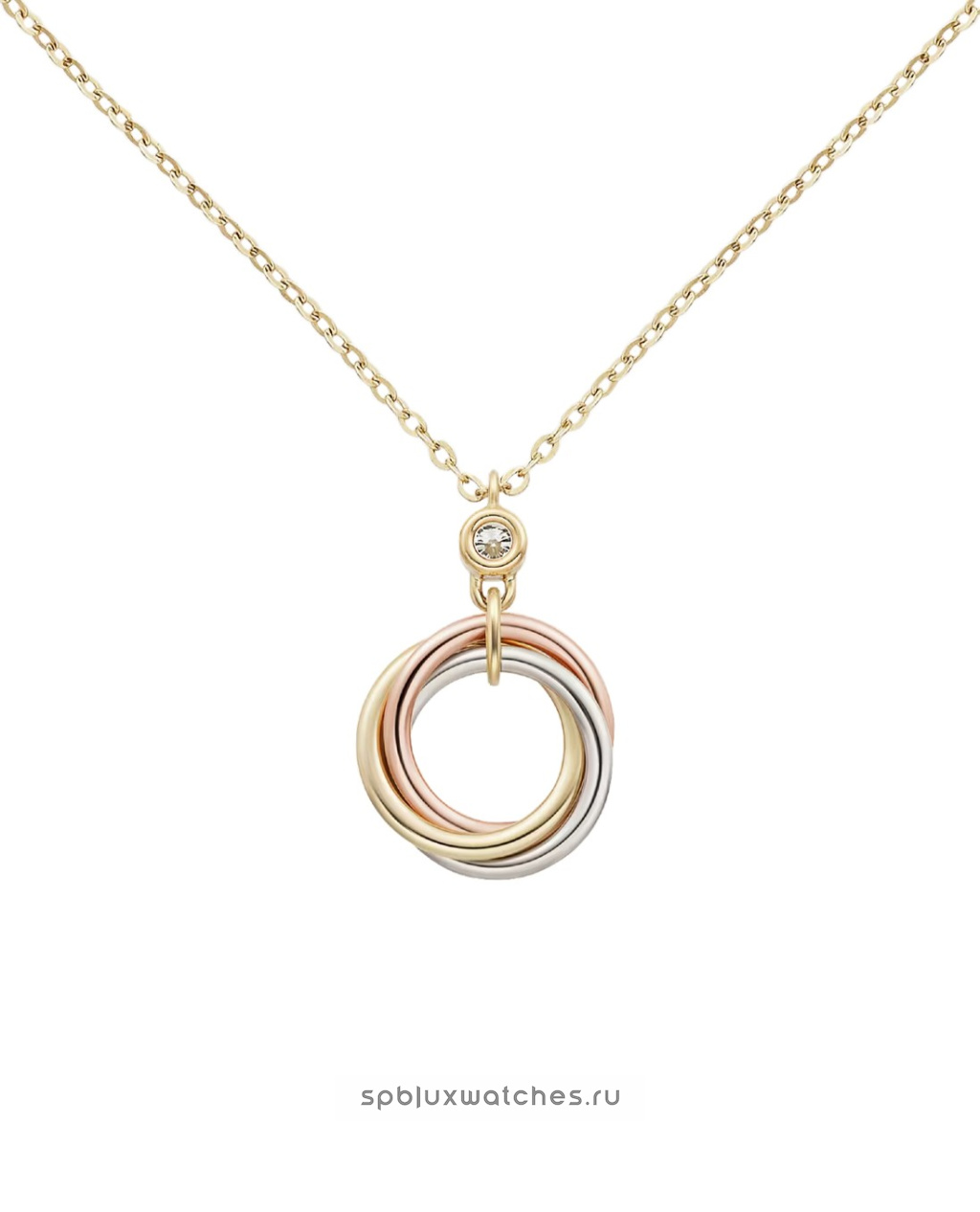 Подвеска Cartier Trinity 1 Diamond Pendant B7224815