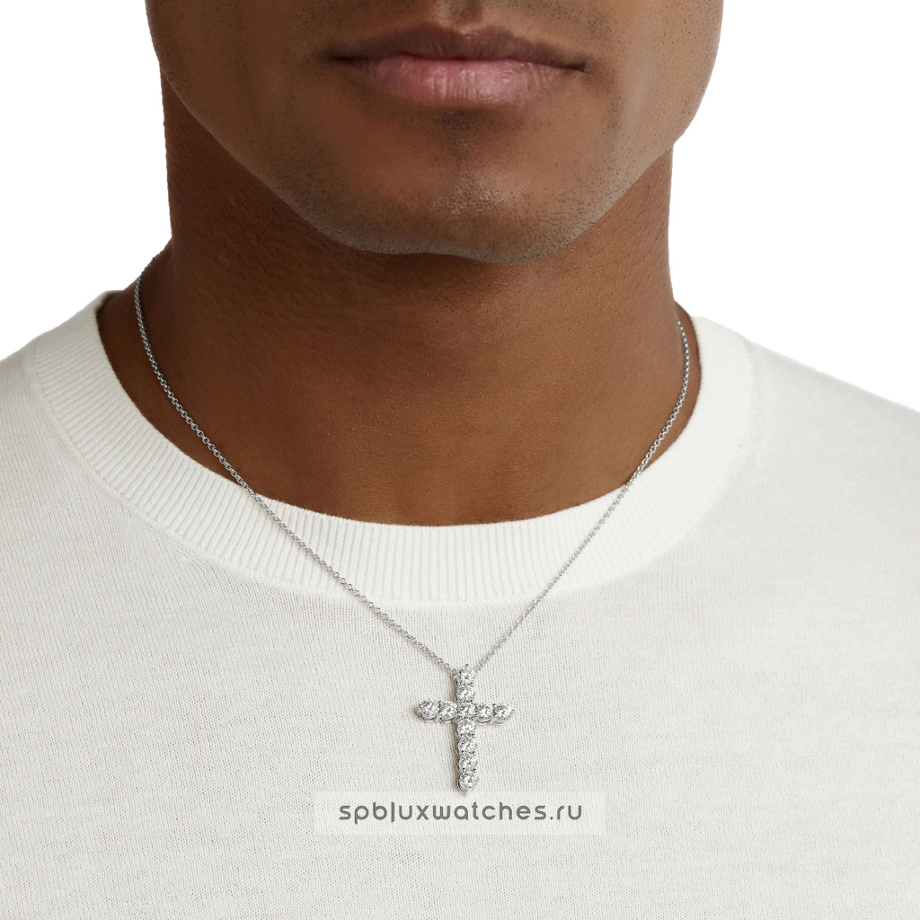 Крест Graff Classic Graff Round Diamond Cross Large Pendant RGP005