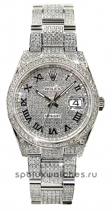 Rolex Datejust Diamonds Full Pave Tuning 36 mm 126200 CUSTOM