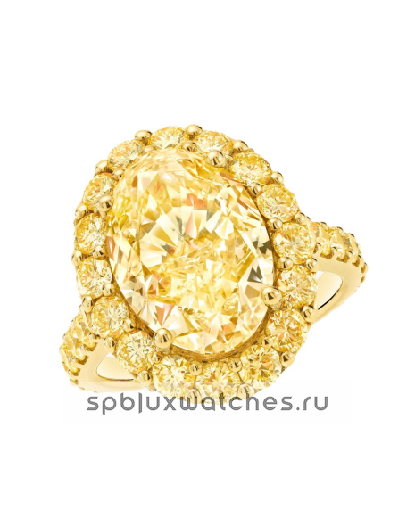 Кольцо для помолвки Graff Icon Oval Cut Yellow Diamond Engagement Ring RGR647