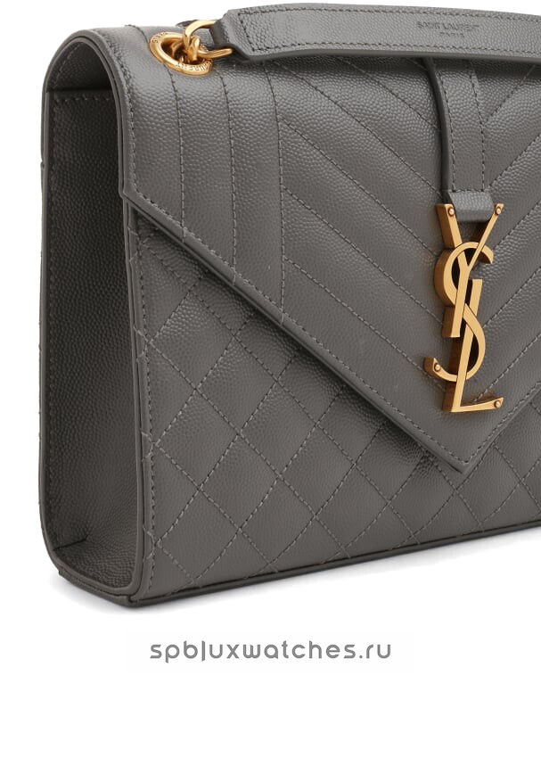 Сумка Saint Laurent Envelope Medium Chain Bag Grey