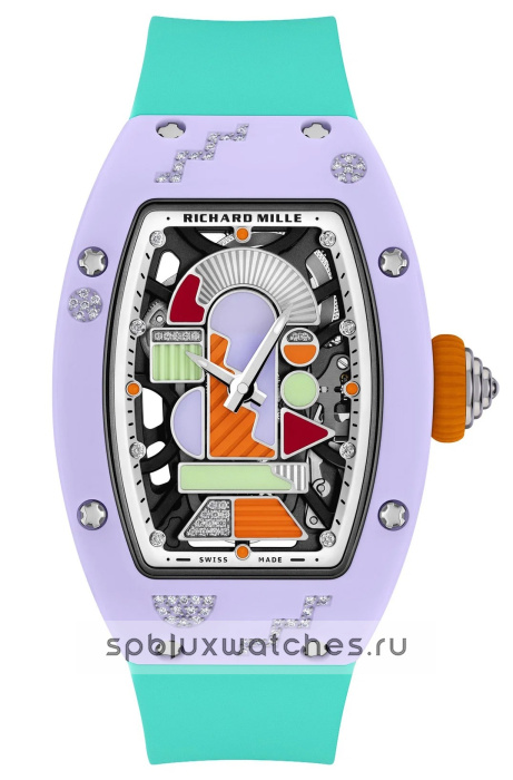 Richard Mille RM 07-01 Automatic Winding Coloured Ceramics Lavender Pink 31.4 x 42.5 mm