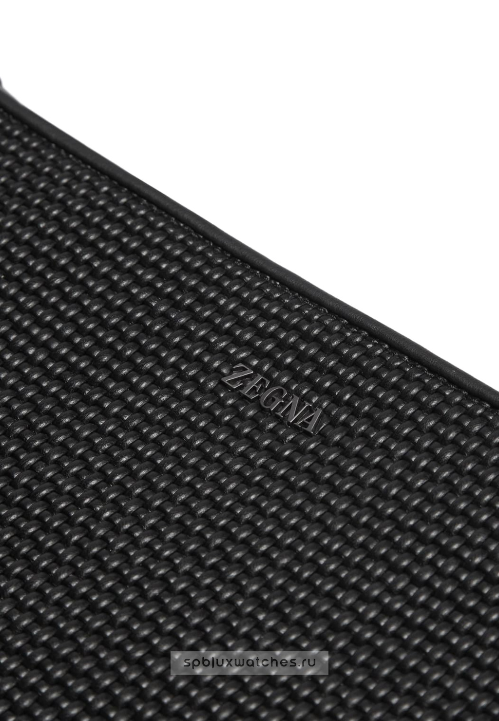 Клатч Zegna Black Leather