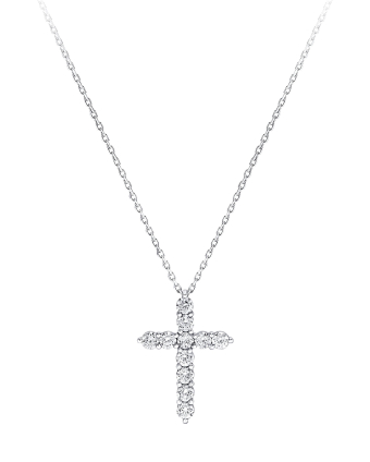 Крест Graff Classic Graff Round Diamond Cross Mini Pendant RGP008