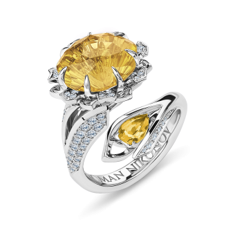 Кольцо Roman Nikonov “Каменный цветок” RN280061