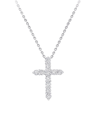 Крест Graff Classic Graff Round Diamond Cross Small Pendant RGP007
