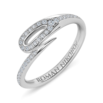 Кольцо Roman Nikonov "Кащеева игла". Full Pave. RN010091