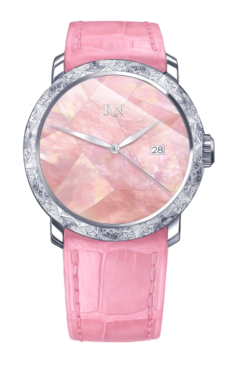 Часы Roman Nikonov «Розовый хрусталь» RN-PC-38W01/ST/AL