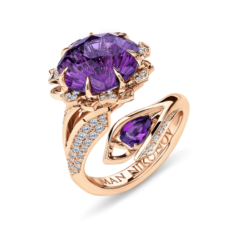 Кольцо Roman Nikonov “Каменный цветок” RN280023