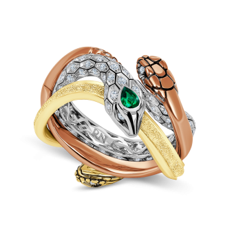 Кольцо Roman Nikonov "Змеиный след" RN290031